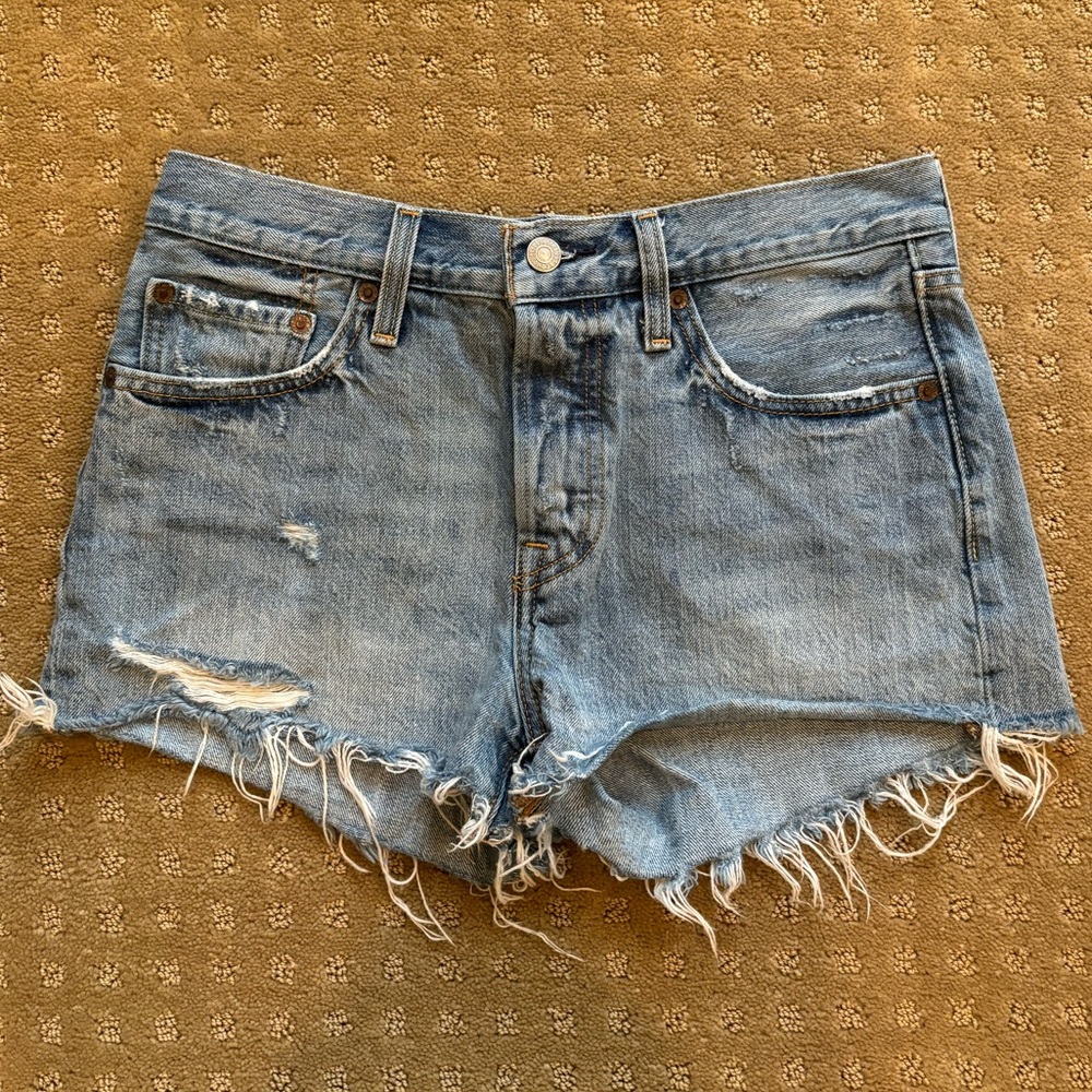 Levi’s 501 Blue Jean Shorts, Size 27